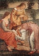 LUINI, Bernardino The Game of the Golden Cushion (detail) sg oil painting artist